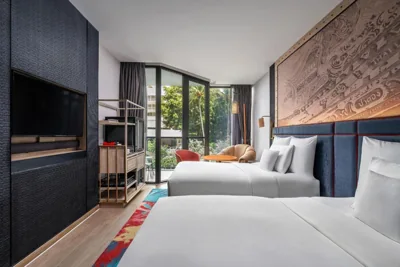 Chambre lits jumeaux Standard avec vue sur le jardin — Hotel Indigo Phuket Patong by IHG